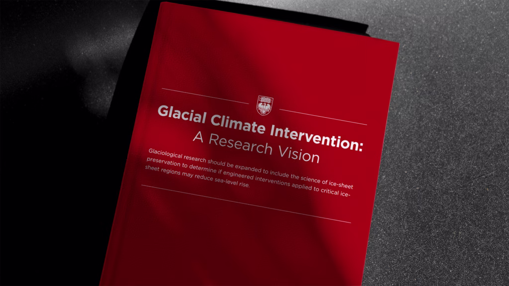 Glacial Climate Intervention: A research Vision